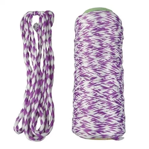 Mop Microfiber Yarn Polyester Purple White Stripe Mop Yarm Mop Microfiber Yarn Polyester Purple White Stripe Mop Yarm